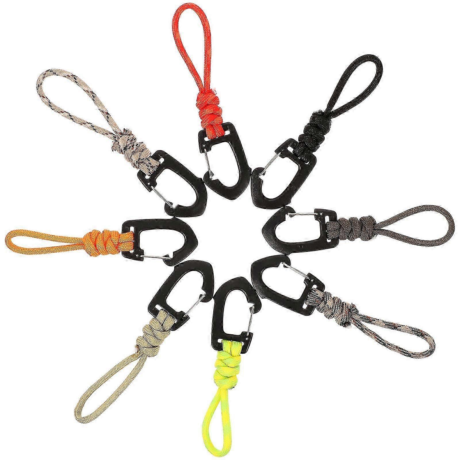 8pcs Camping Strap Hook Multifunctional Keychain Lanyard Hook Convenient Lanyard Holder