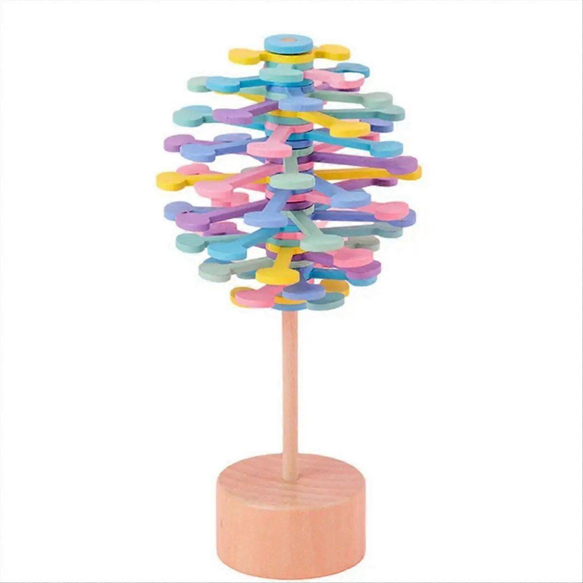 Wooden Lollipop Fidget Toy,A