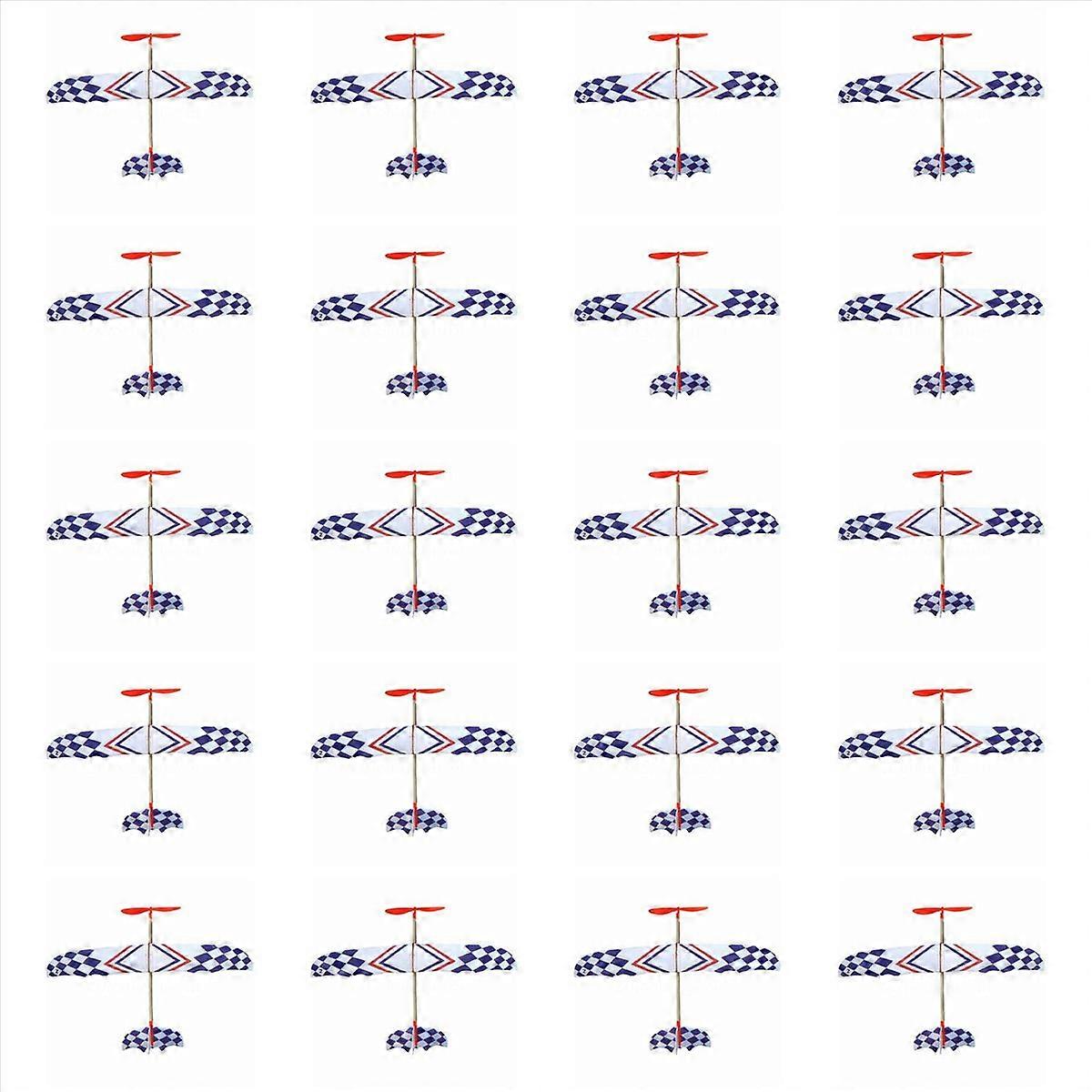 Elastic Rubber Band Powered DIY Foam Plane Model Kit Toy