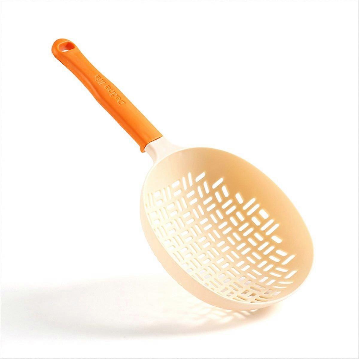 Scoop Colander, Silicone Colander Handle, Strainer Colander,Orange