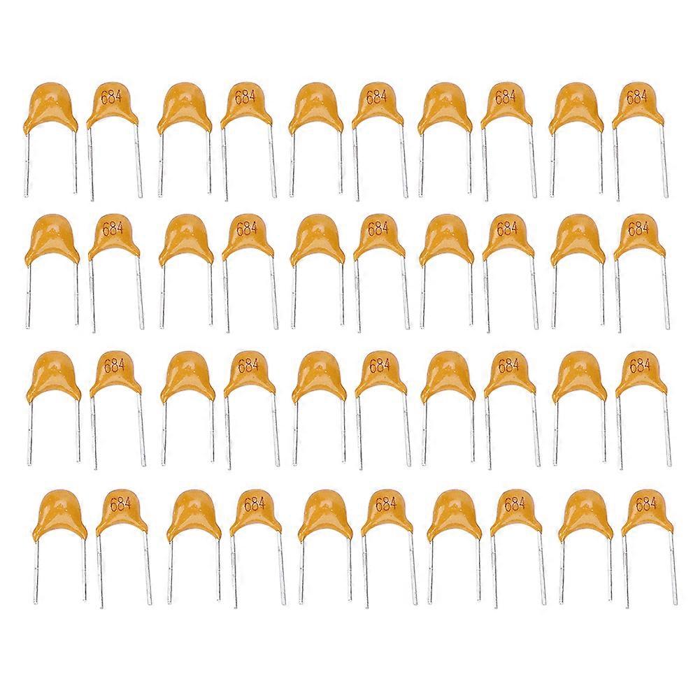 1000pcs Monolithic Ceramic Capacitor 50V 0.64UF 10% 5.08mm Pin Pitch for Electronic Precise Instruments