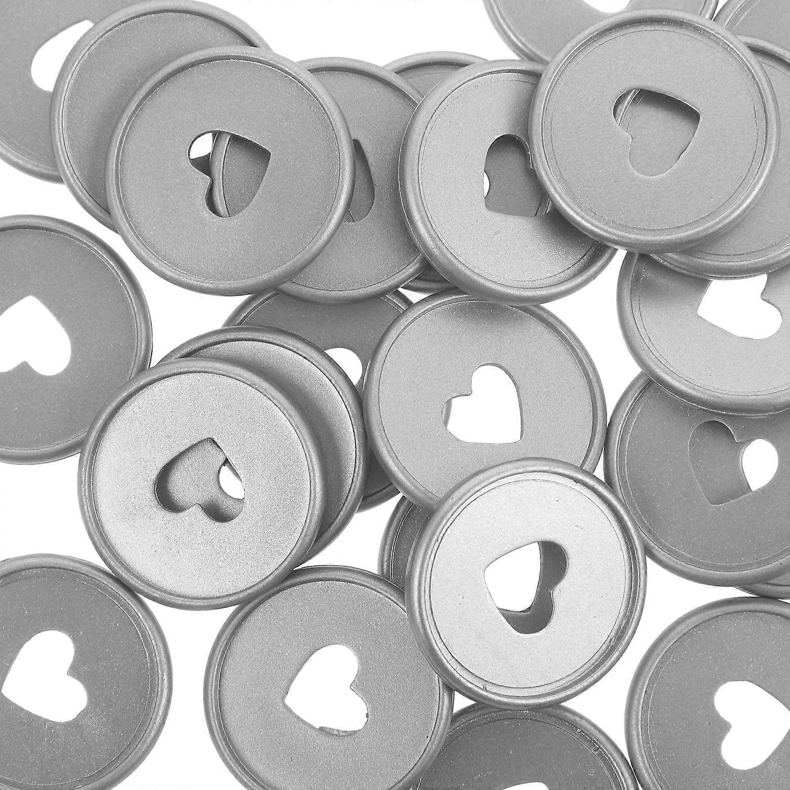 Heart Binding Buckle 24 Pcs Tools for Book Cases Love Binder Discs Discbound Abs