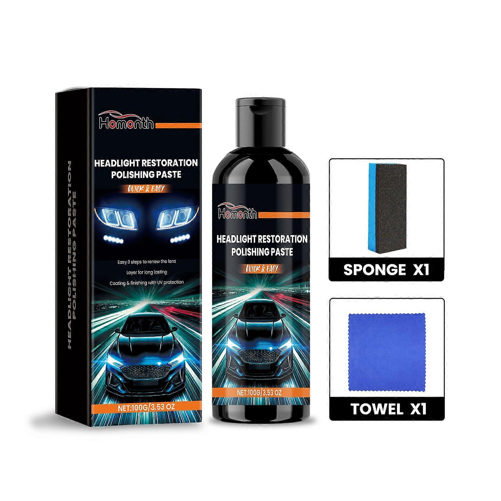 Car Headlight Repair Paste Contains Propylene Glycol Butyl Ether And Lauryl Alcohol Polyether-7