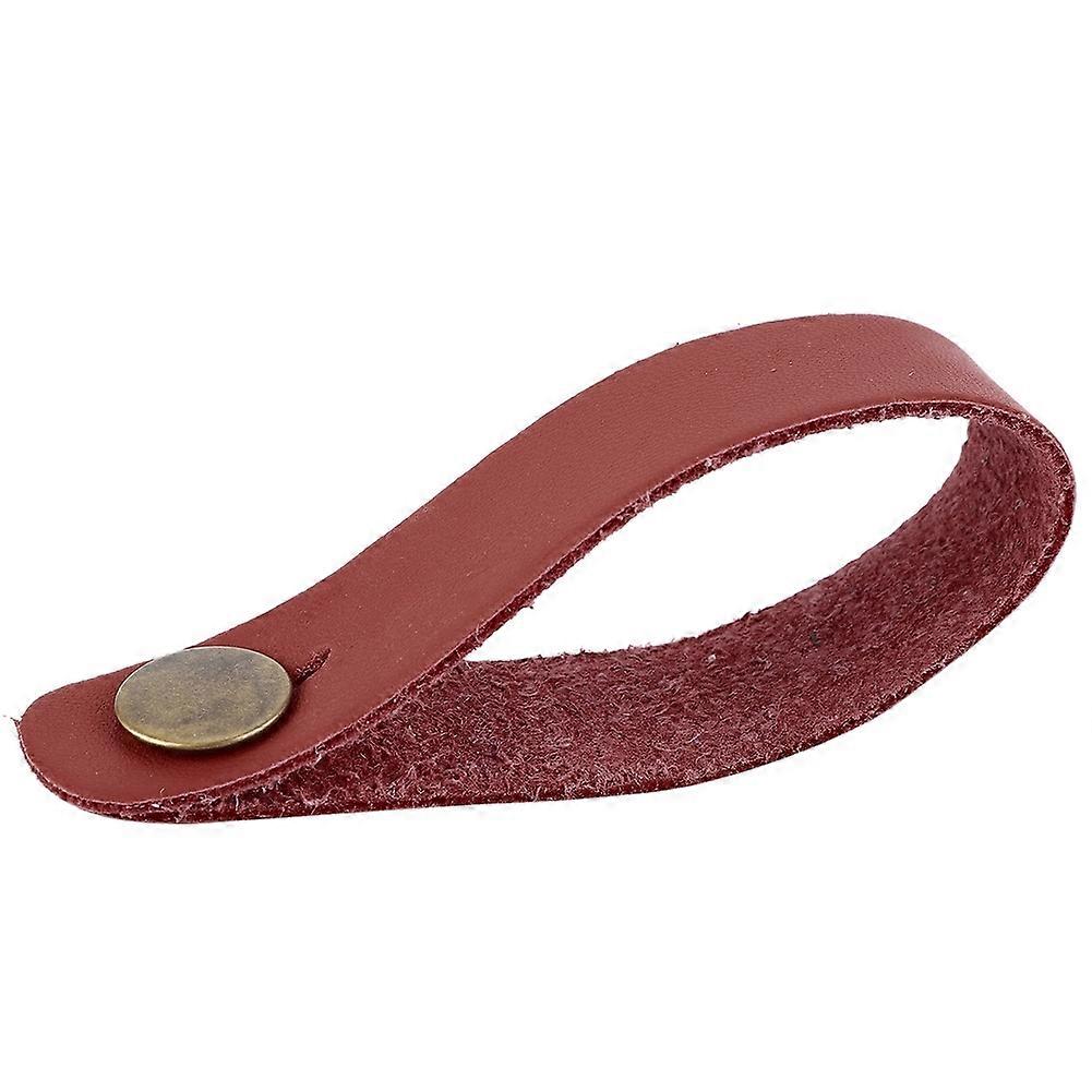 Guitar Neck Strap Button Headstock Strap Tie Portable Guitars Accessory (Brown)