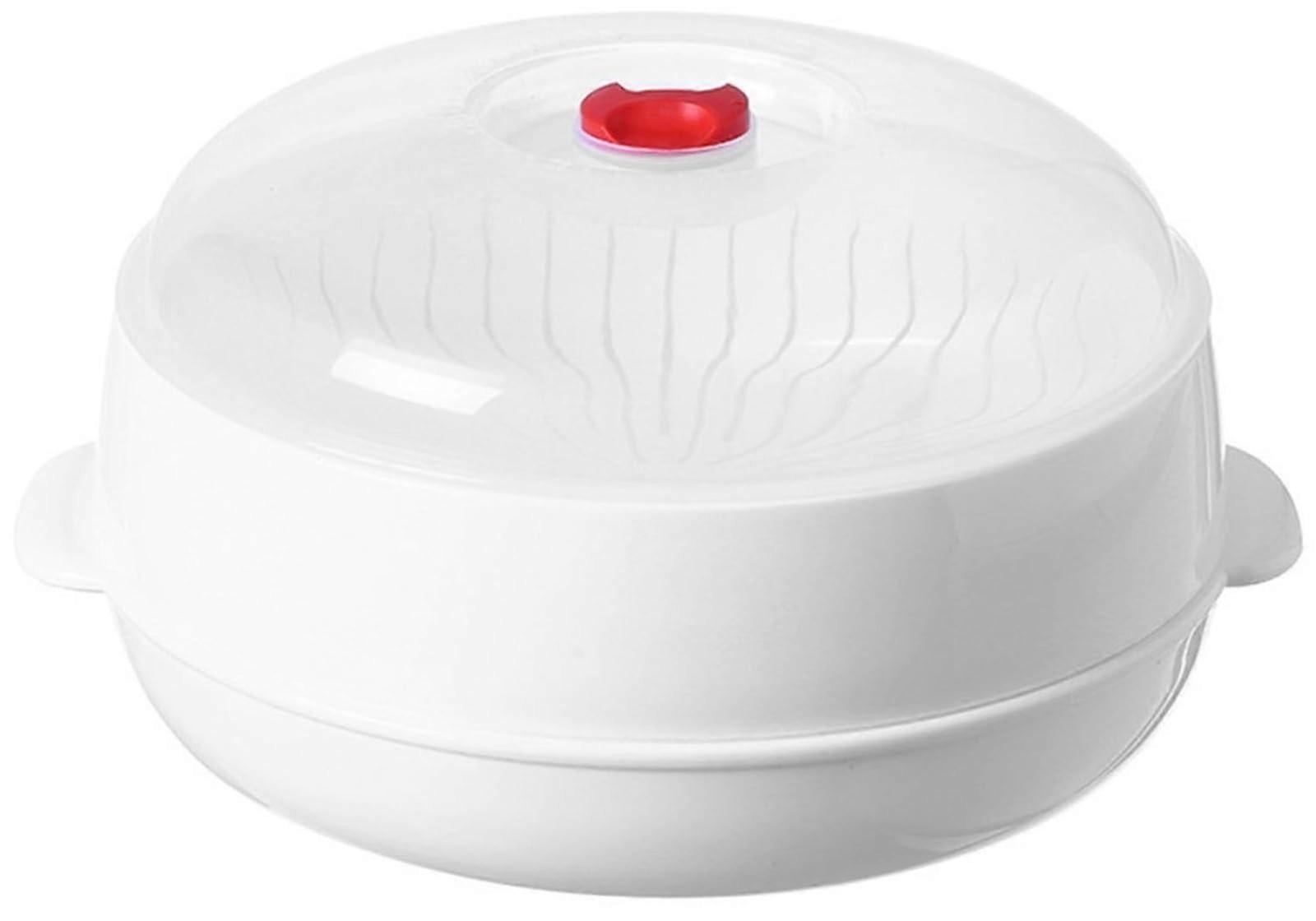 Microwave Oven Steamer With Lid Multifunctional Heating And Thermal Insulation Steamer Utensils For Vegetable 1 Layer