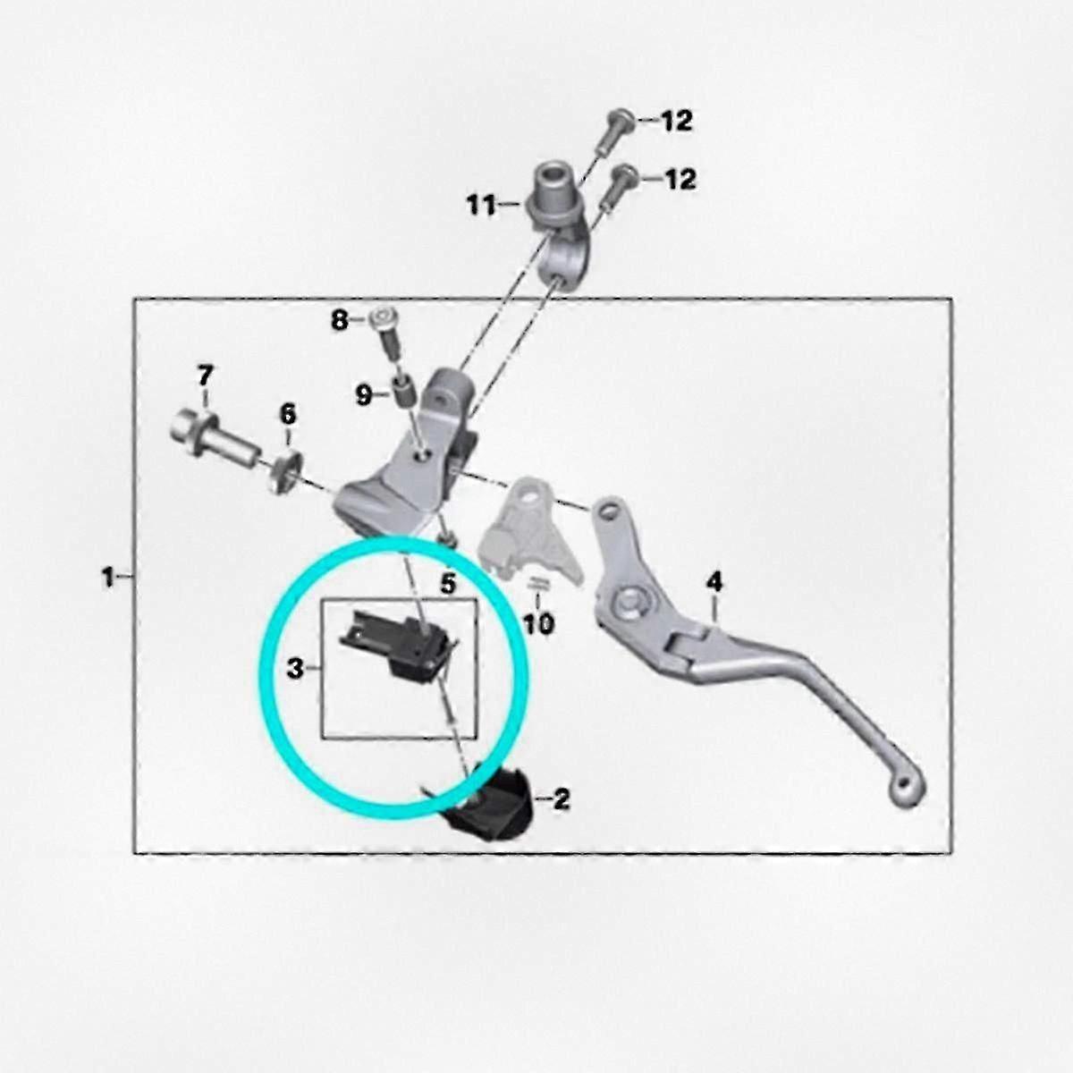 Motorcycle Clutch Switch Compatible with BMW M1000RR M1000XR S1000R S1000RR F750GS F850GS F900R F900XR S1000XR Models