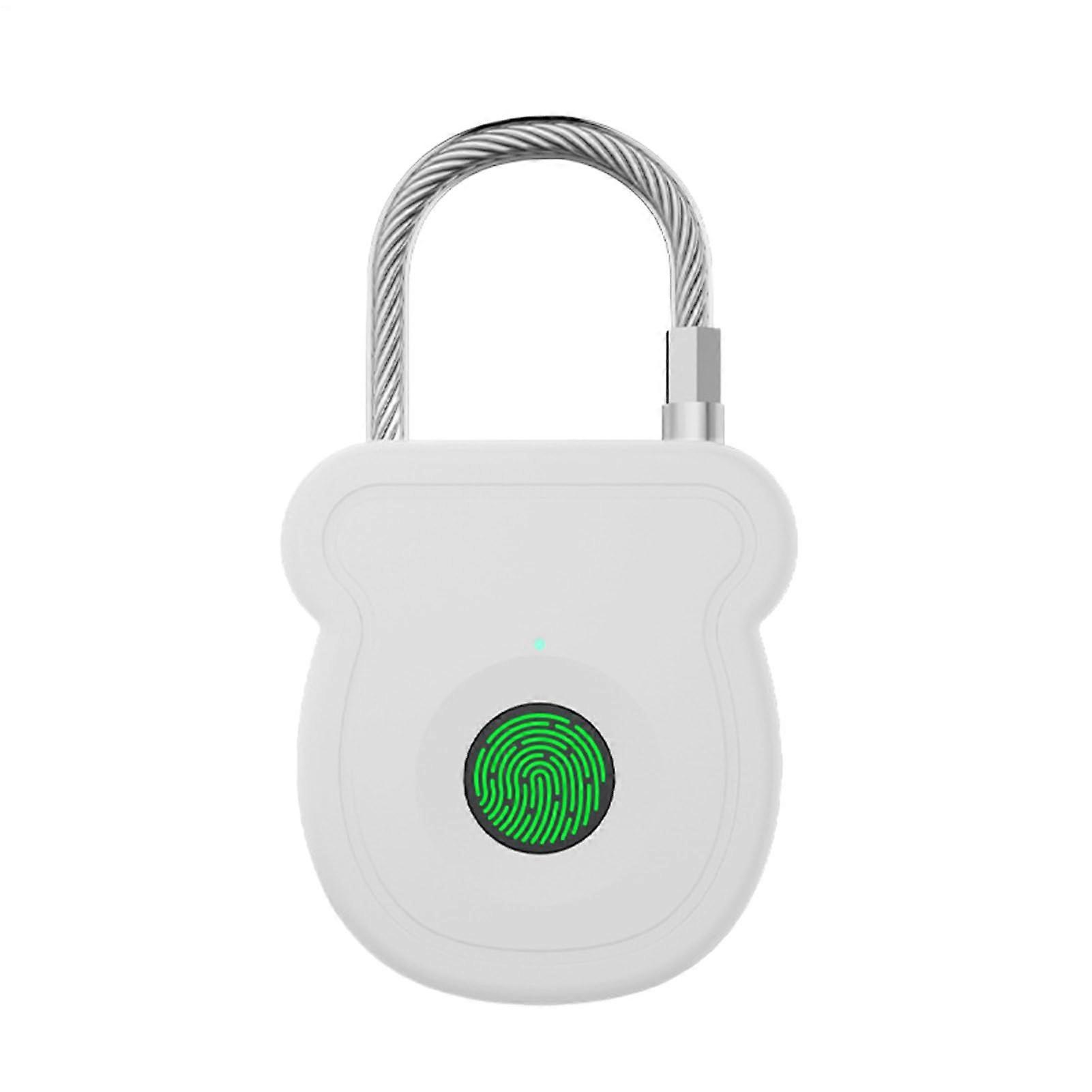 Fingerprint Lock - Waterproof Keyless Entry Smart Lock, Rechargeable Padlock for Gym Lockers, Cabinets, and Travel