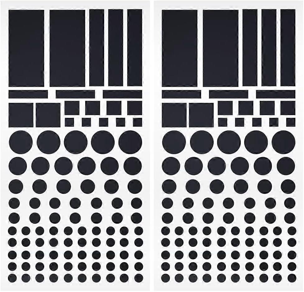 2 Pack LED Light Blocking Stickers, Blackout Covers Compatible with Routers, TV, Clocks, 7.87x3.93Inch, DIY Dimming Filters