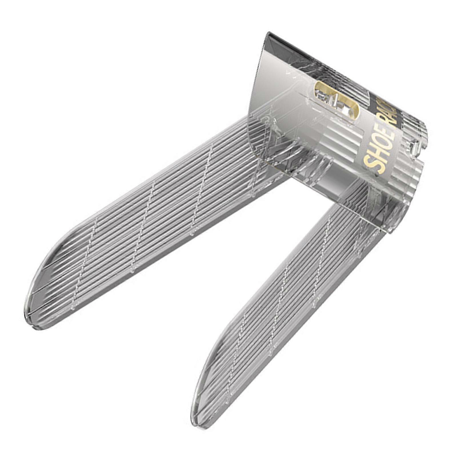 Practical Adjustable Shoe Slots Organizers Space Saving Double Layer Stackable Shoe Rack for Home and Office Use