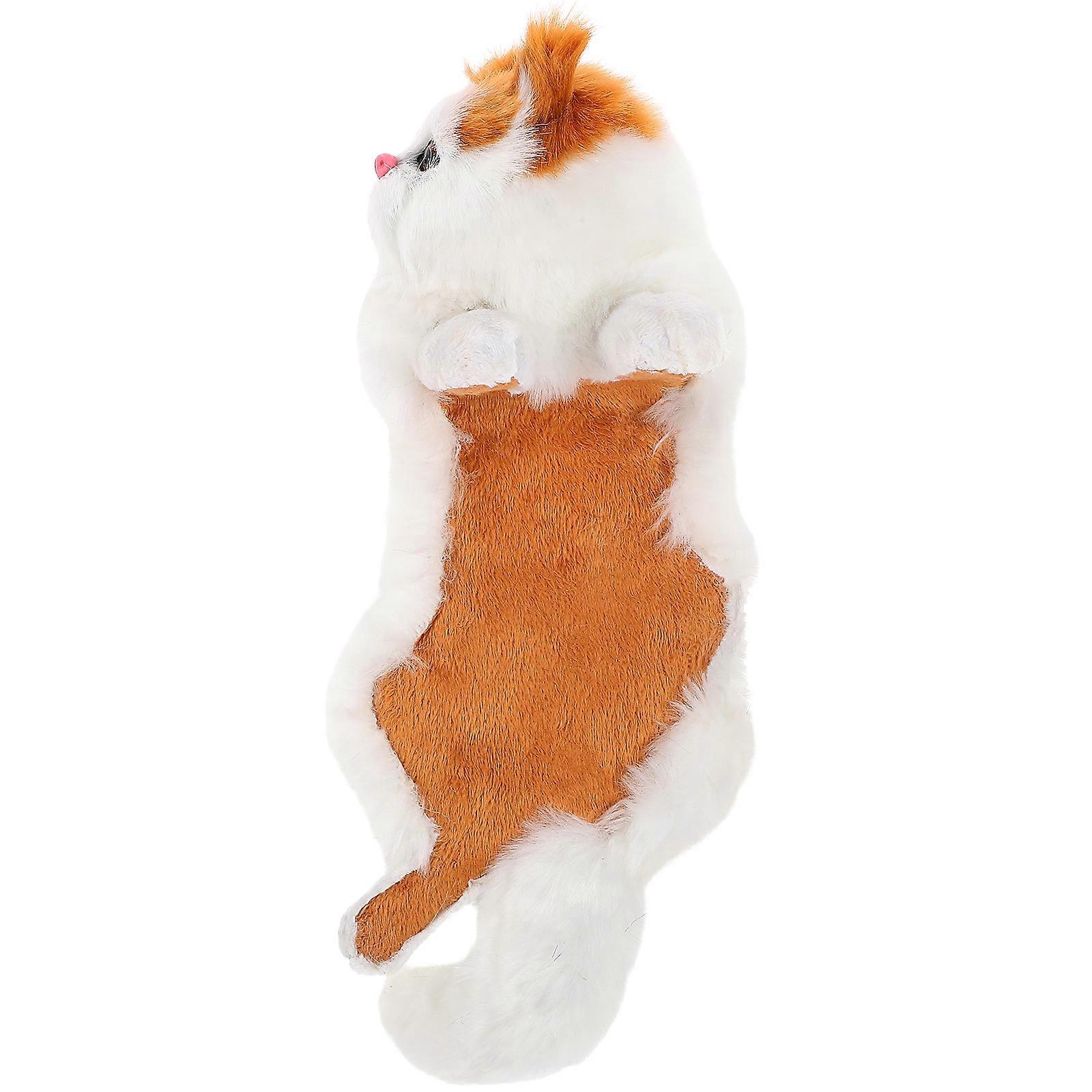 Simulation Cat Figurine Hanging Cat Statue for Decor Polyethylene Material