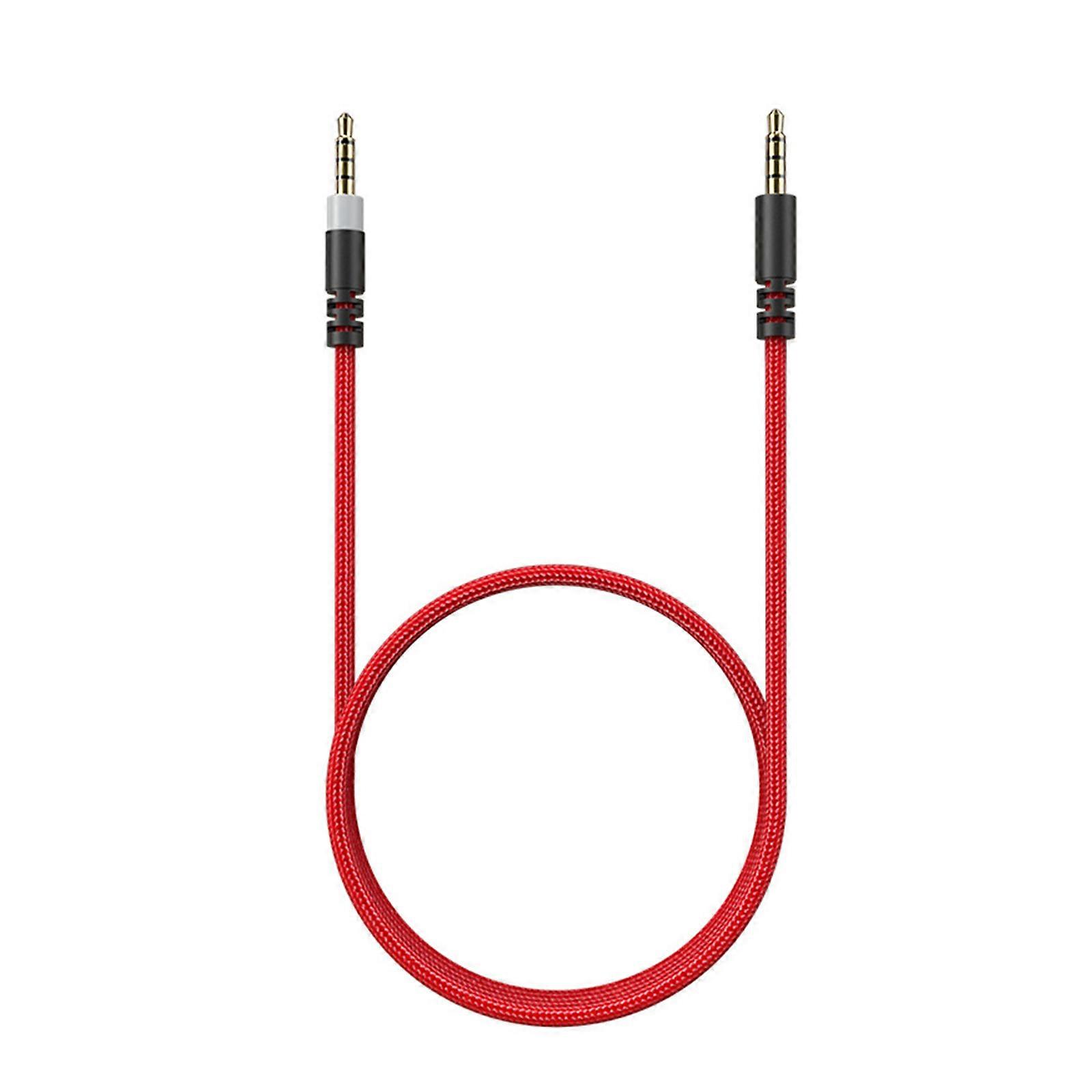 Durability Braide Audios Cable Compatible for Multiple Devices Copper Cores Wire Solid Construction Clear Sound Quality Multicolor