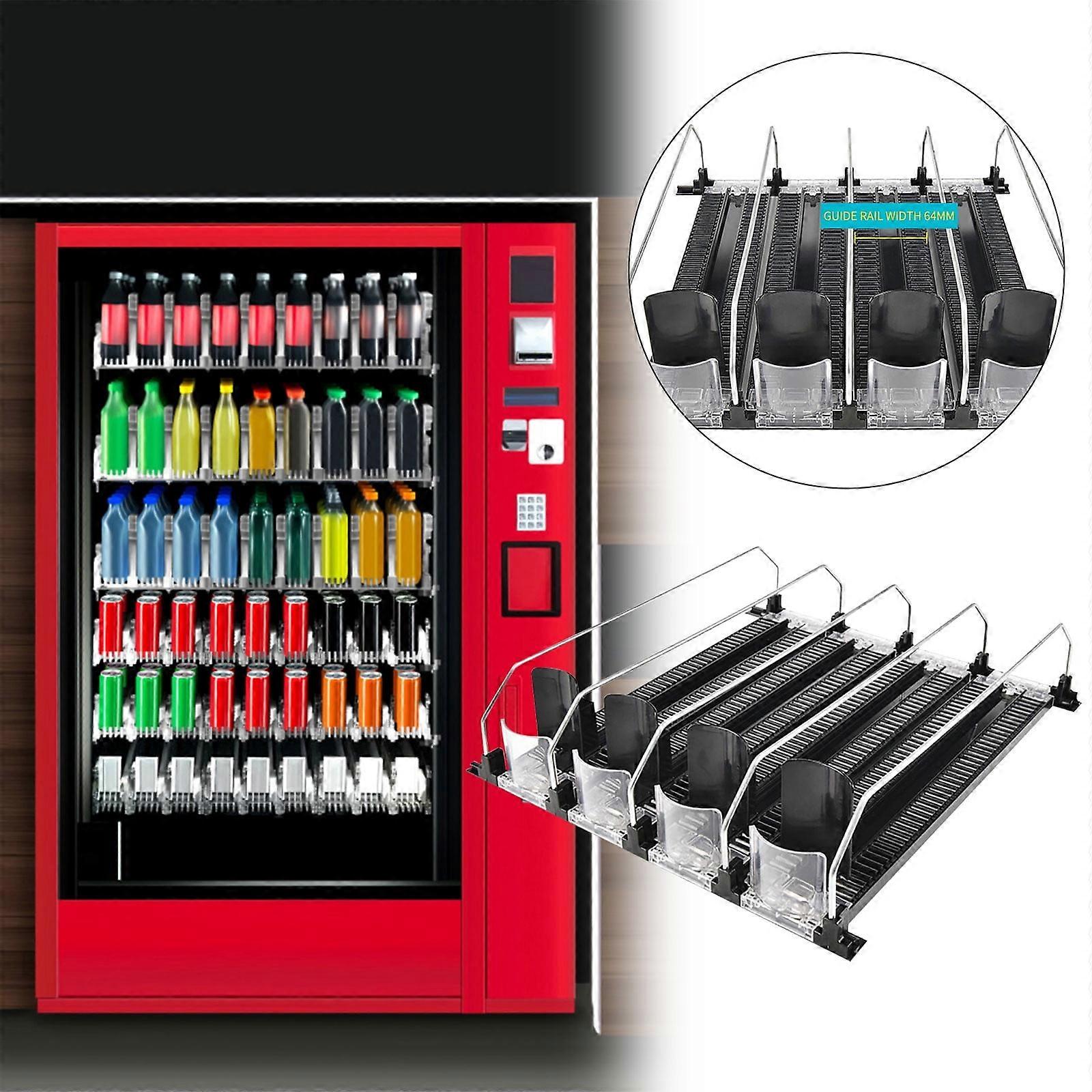 YiFudd 4pc Supermarket Freezer Beverage Pusher Refrigerator Beverage Shelf Beverage Automatic Pusher