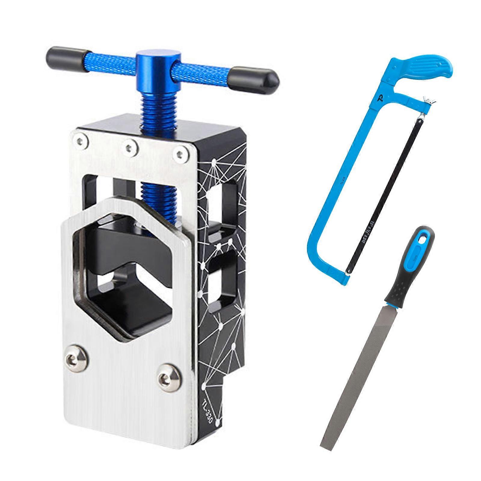 Aluminum Mixture Cycle Tube Cutting Dance Rustless Guide For 15 37mm Conduits With Not Slip Handle And Wide Base Regulator  Blue