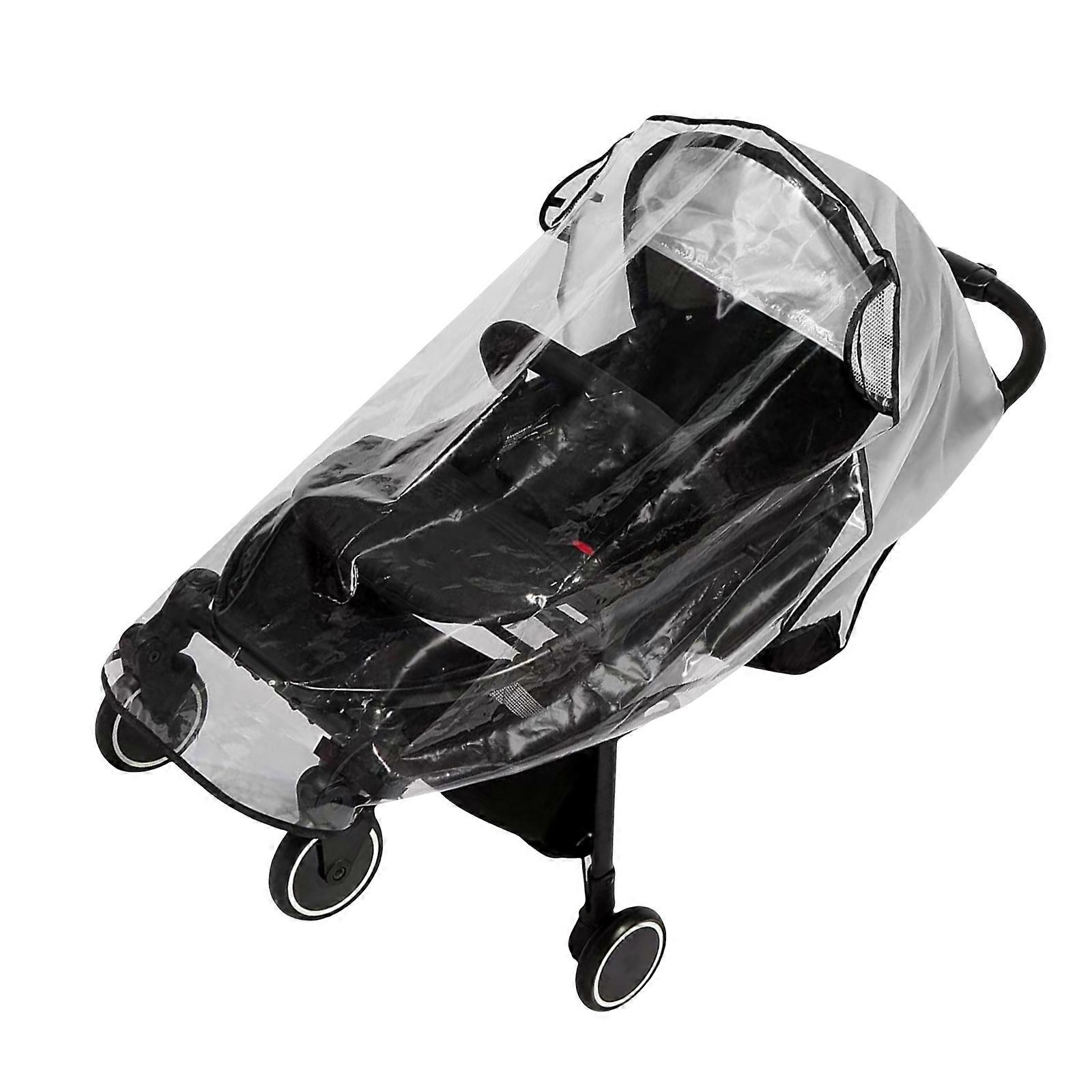 Baby Strollers Rain Cover Protector Clear Water Proofing Shield Easy Open for Pushchairs Protects from Wind and Dust Multicolor
