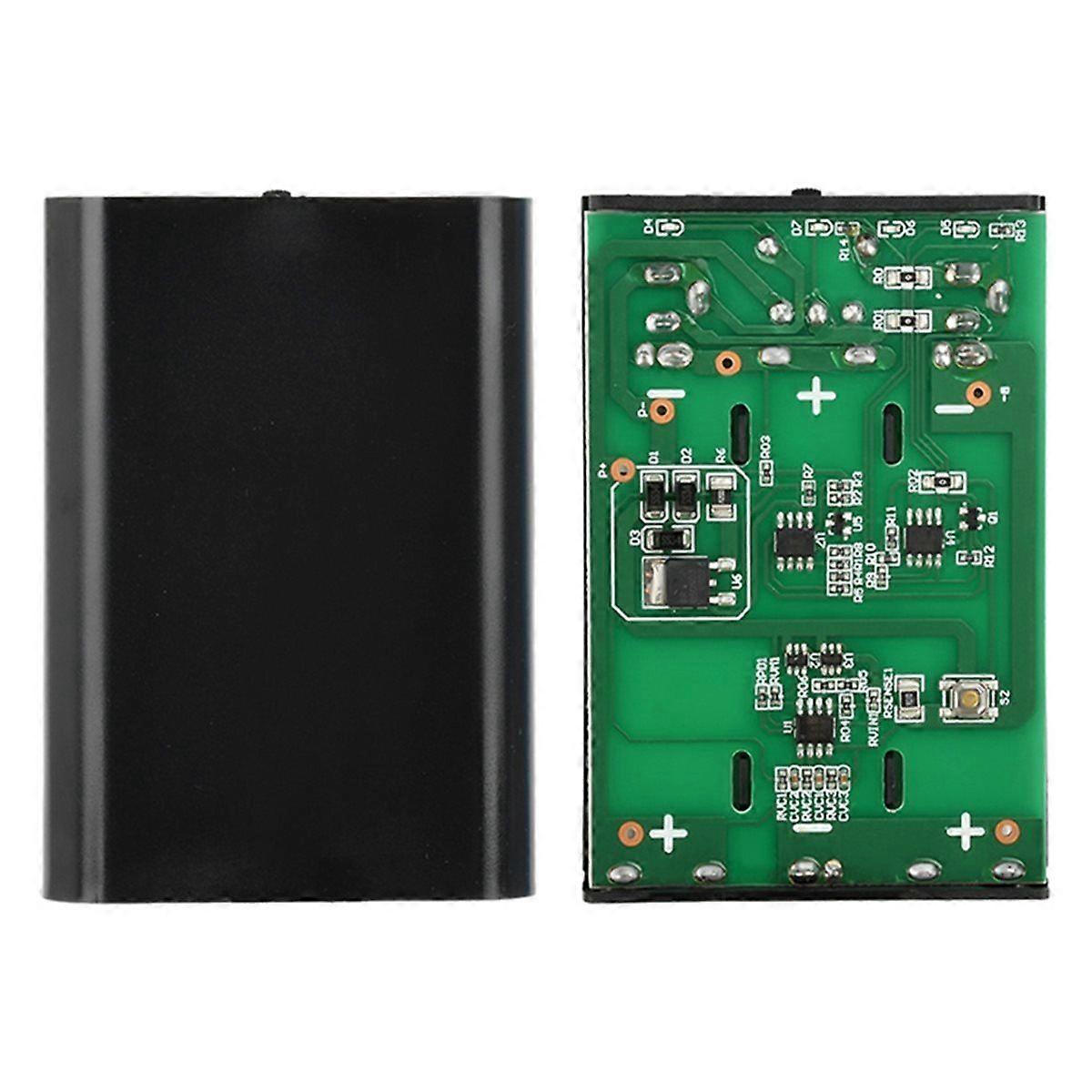 DC 5V 12V Mini Ups Dual Output Series Power Bank Battery Box with 3 18650 Welding Free Battery Case