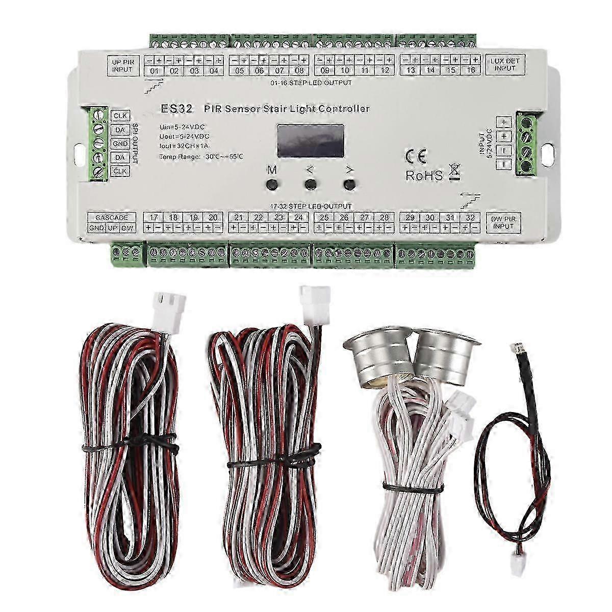 Infrared Inductive Switch with 32CH ES32 PIR Sensor for Stair Light Control Human Body Detection