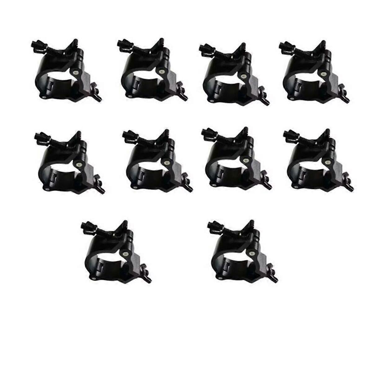 10Pcs Black Truss Clamps Heavy Duty Light Hook Stage Lighting Hanging Hooks for String Lights Projec