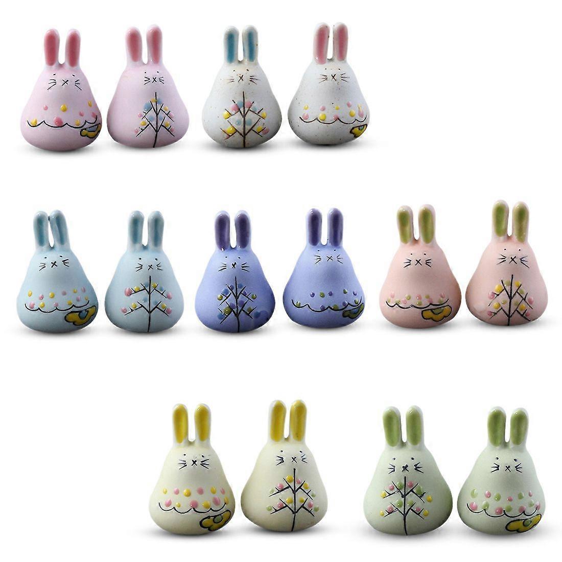  ceramic jewelry rabbit wind bell Bell pendant Easter gift