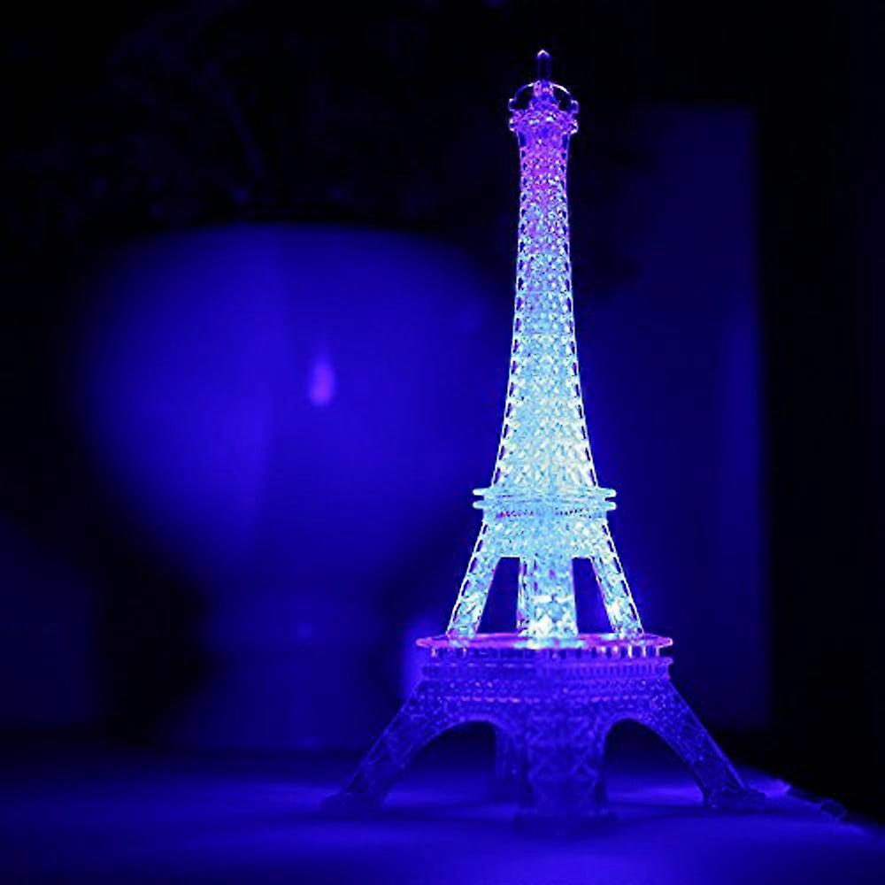 VOSS Eiffel Tower Desk LED Night Light, Color Changing