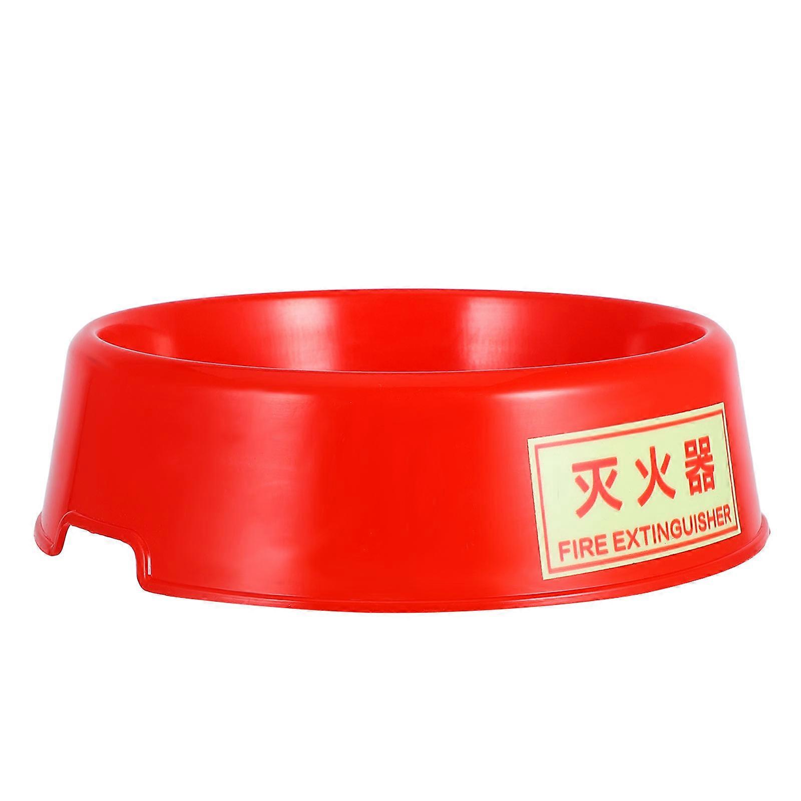 Fire Extinguisher Stand Support Base for Home Use Plastic 3Pcs Red