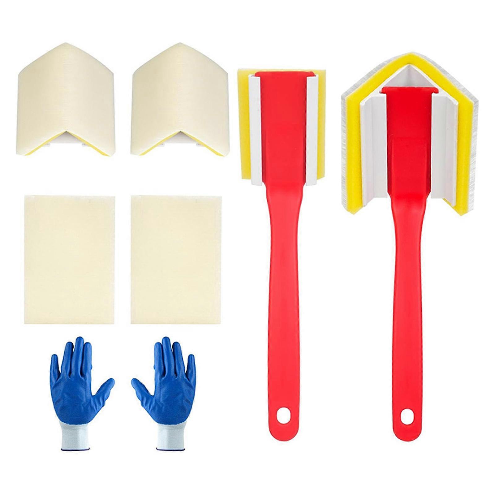 Ergonomic Corner Paint Edge Brush Painting Tool Precisions Paint Touches up Tool Plastic Walls Applicator Enduring Multicolor