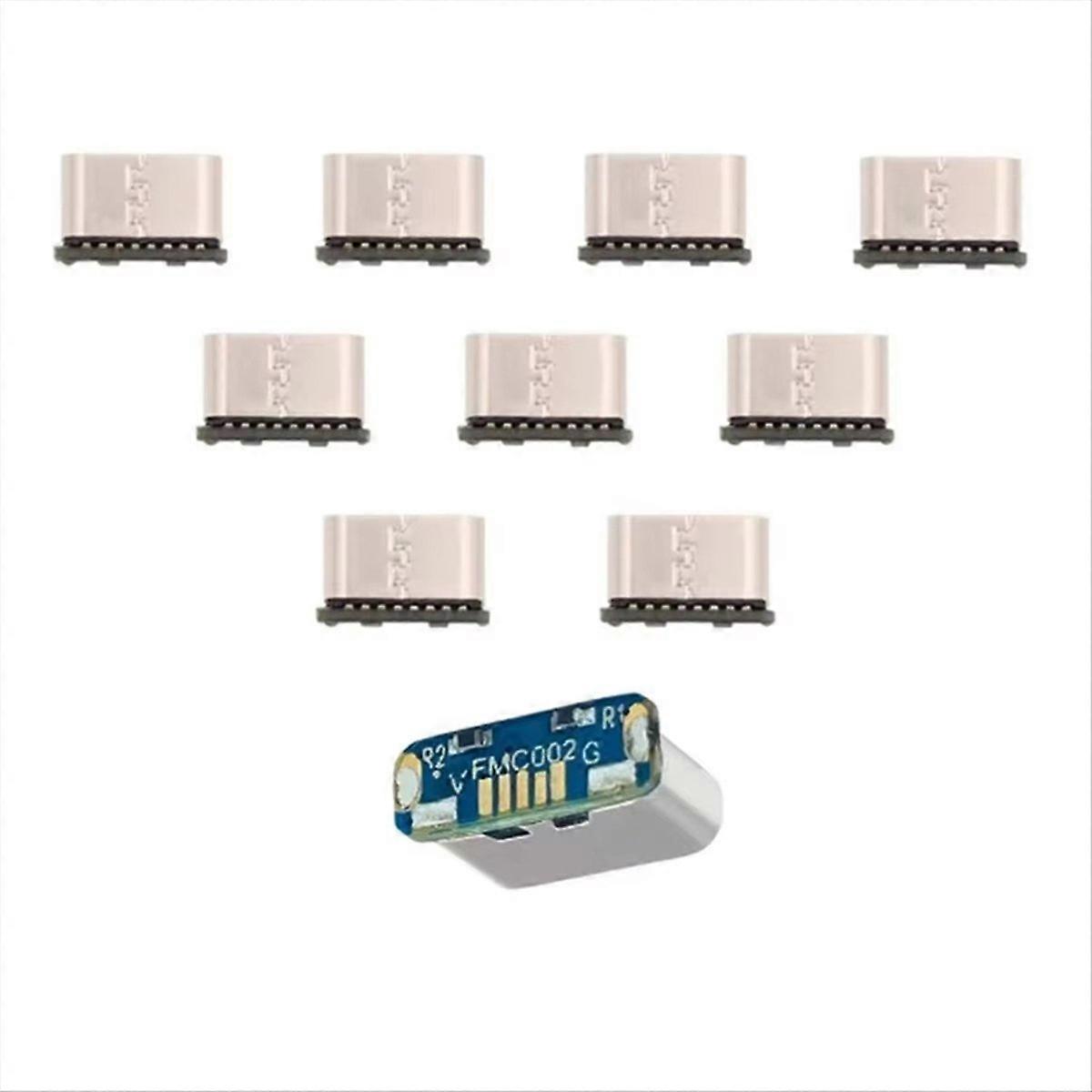 10Pcs USB Connector Type C Female Jack 5Pin SMD SMT Type-C Socket Charging Port Type-C Female Socket