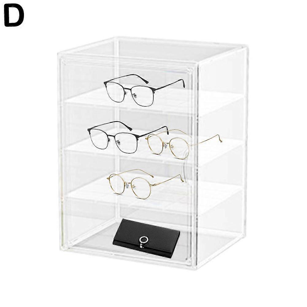 Large Transparent Dustproof Storage Box 15.8x10x11.9in Removable Stackable for Collectibles Blind Box Display Case