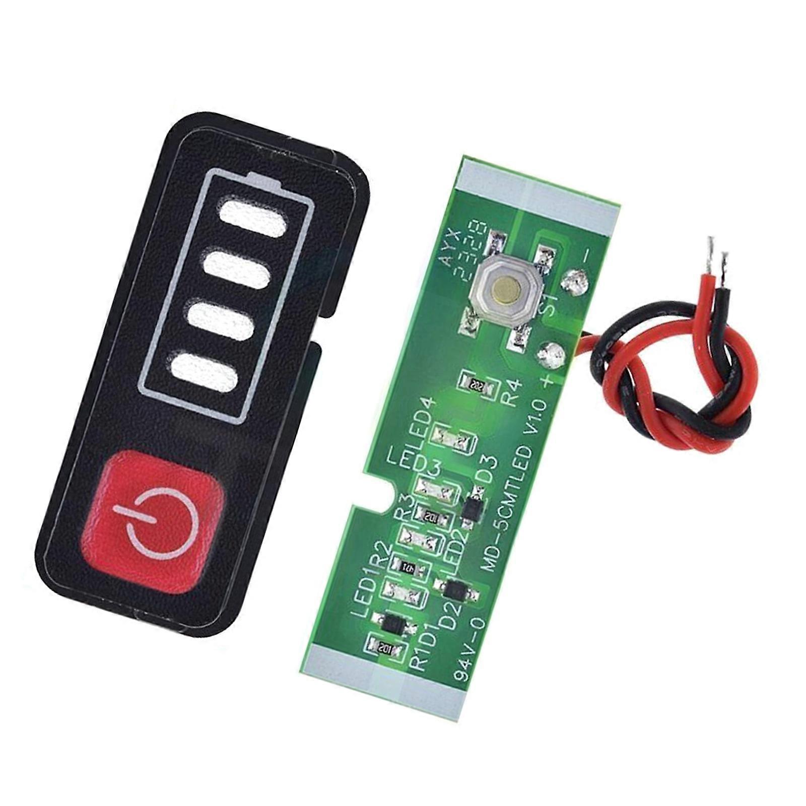 1 Piece High Visibility LED Indicator Battery Level Monitoring for 18V-21V  Batteries Various Lighting Conditions Multicolor