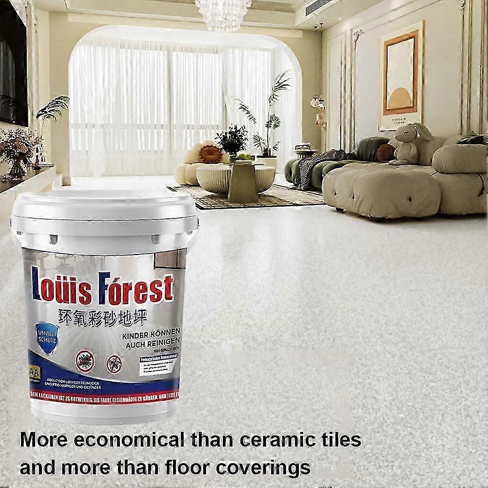 High Gloss Marble Effect Epoxy Floor Coating Paint for Garage Concrete Surfaces Durable Long Lasting Easy