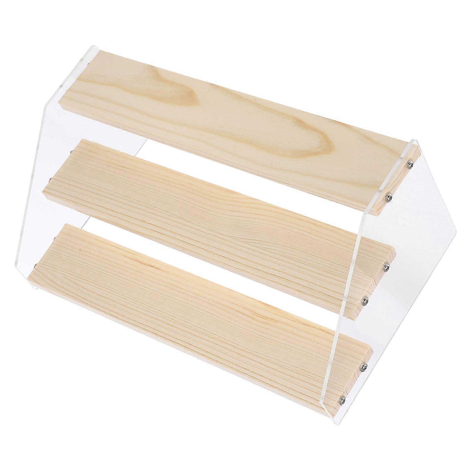 Assorted Color Acrylic Display Stand for Dolls Stepped Organizer