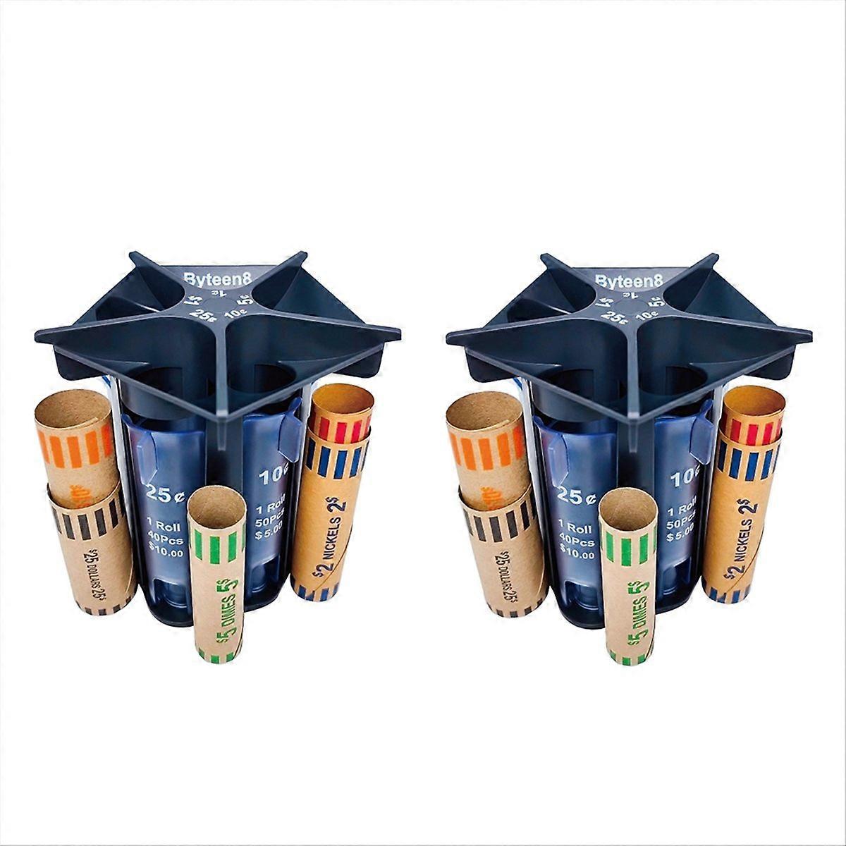 Coin Counter Coin Sorter Tube, Change Counter Machine Coin Roller