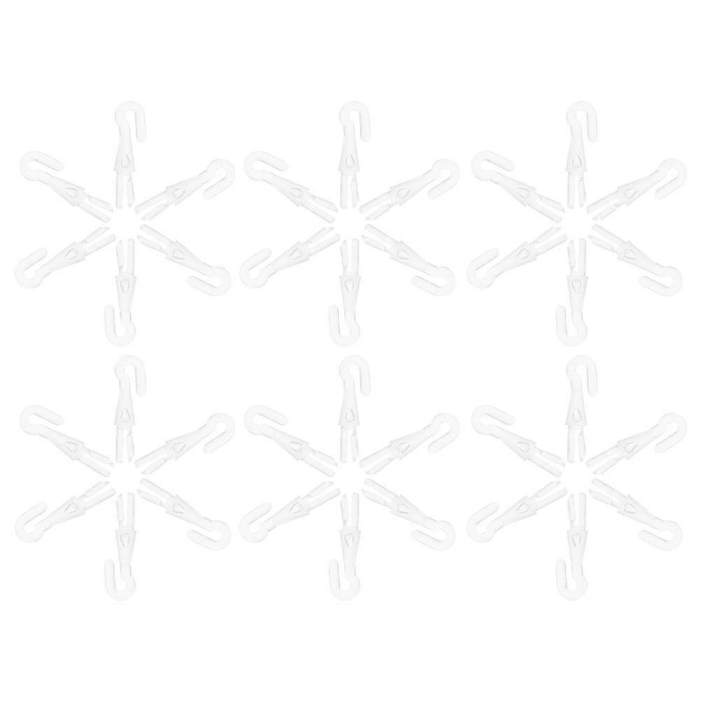 Plastic Blind Wand Hooks Replacement for Hanging 250Pcs Transparent Hooks