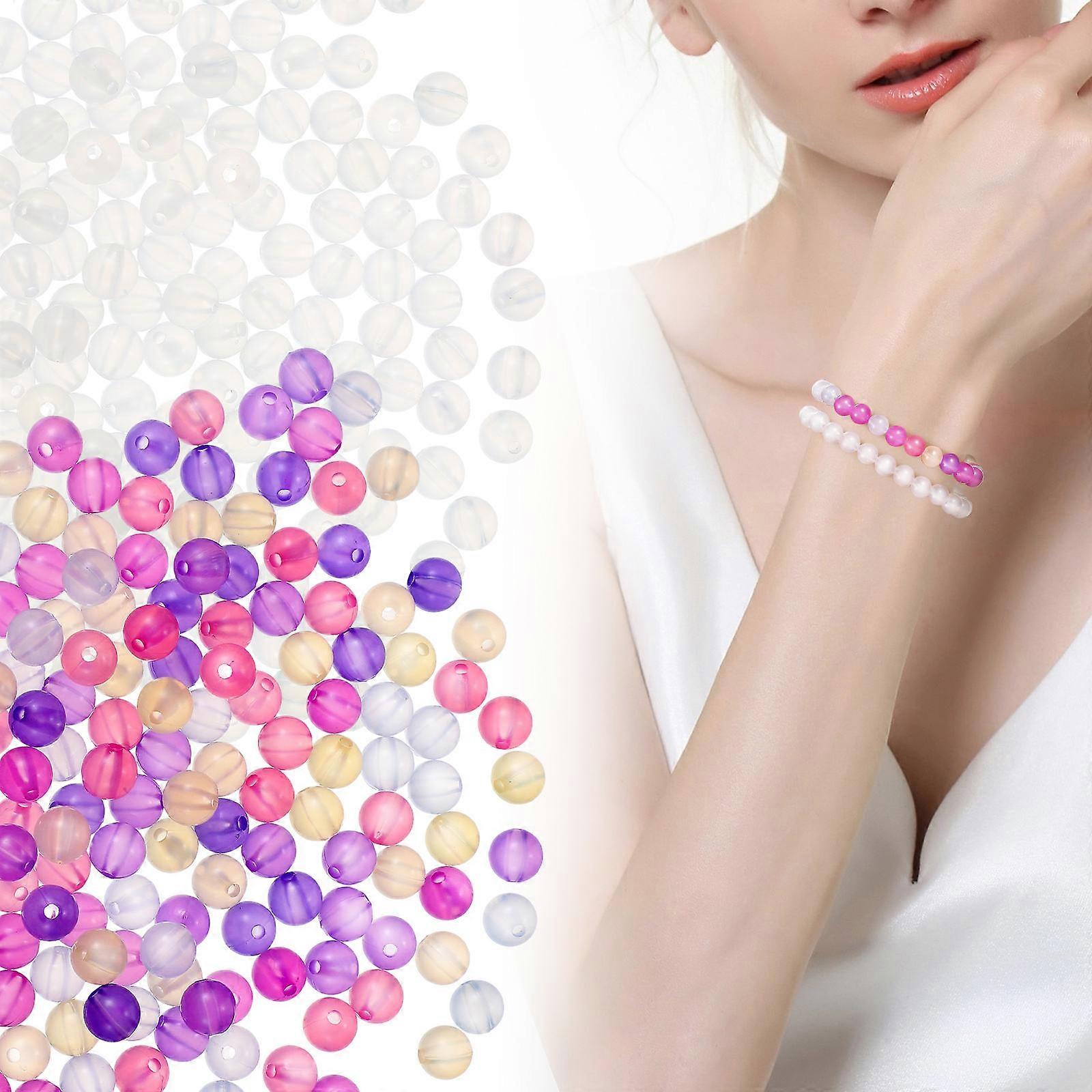 Round UV Reactive Beads 4000 Pcs Color Changing Beads For Children Craft Projects Educational Tool