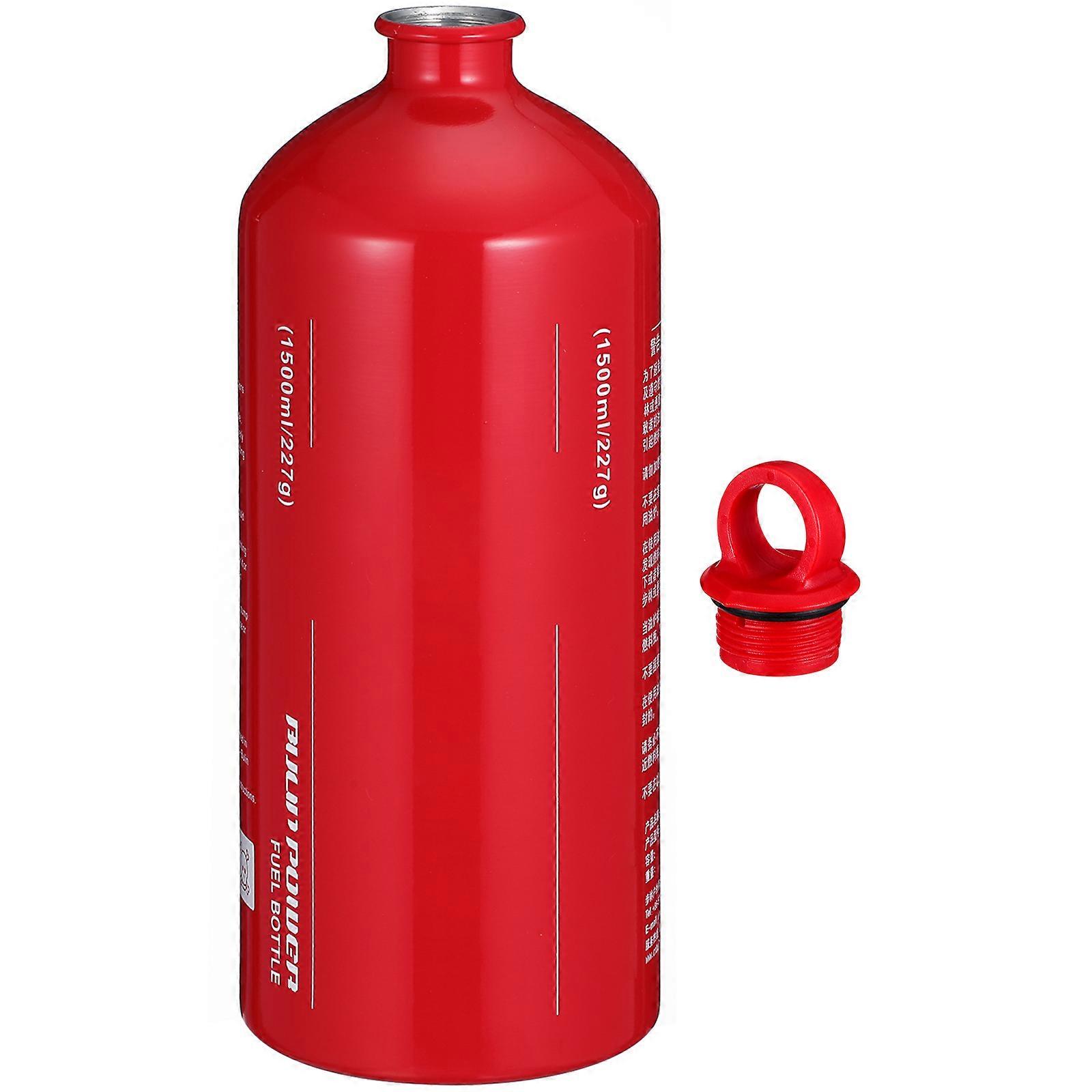 Red Motorcycle Fuel Bottle for Camping Kerosene Storage 2Pcs Pack