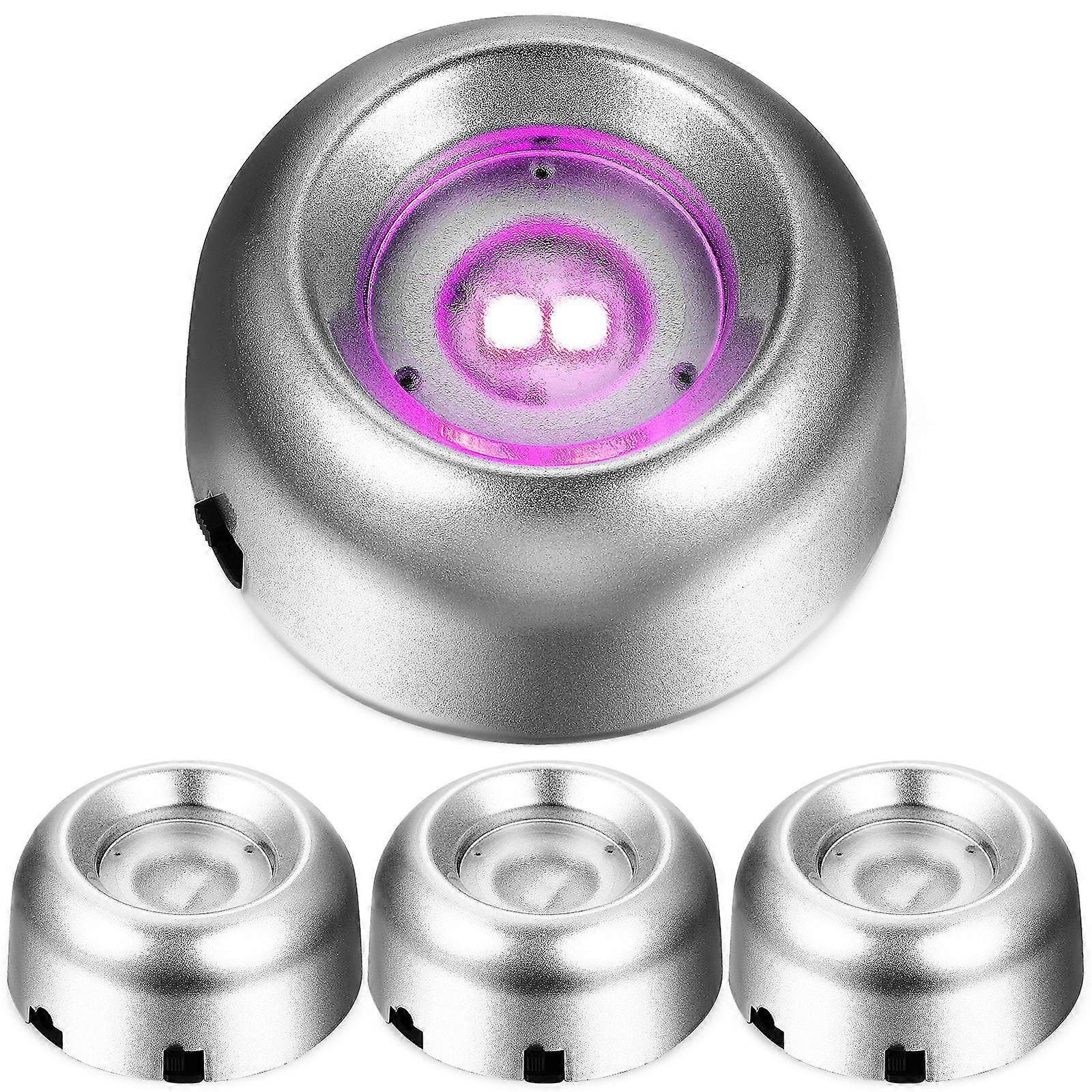 Colorful LED Light Base for Display 4Pcs Plastic LED Lamp Bases Stand