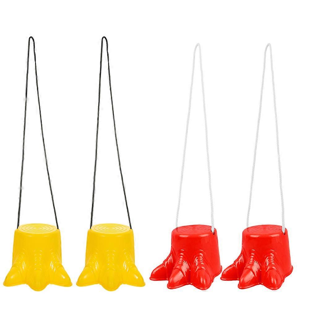 Assorted Walking Cups Plastic Training Stilts Toy for Balance and Coordination Development 2 Pairs