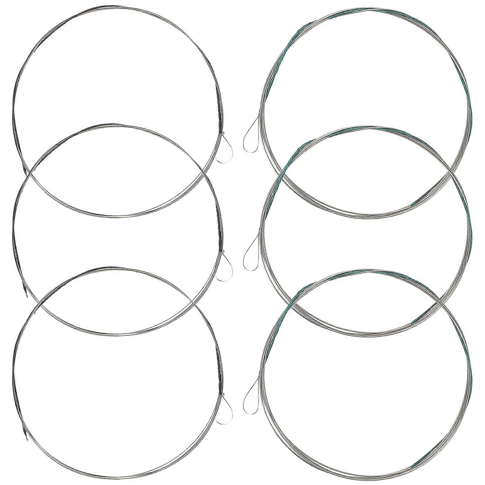 3Pairs Steel Wire Erhu Strings for Erhu Use Replacement Silver Set