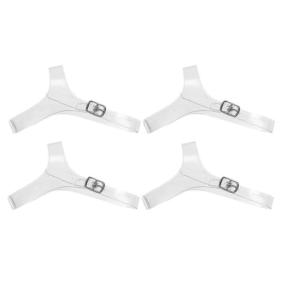 Transparent Tpu High Heel Shoe Straps Triangle Anti-Slip Fixing Strap 2Pairs