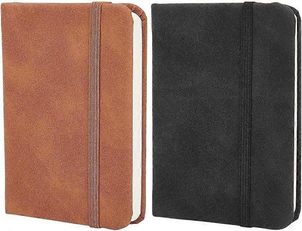 Hardcover Suede Pocket Notebook 4.33 x 3 Inch Small Notebook Journals A7 Mini Notepad Tiny Lined Journal Notebook for Office Home School Writing Suppl