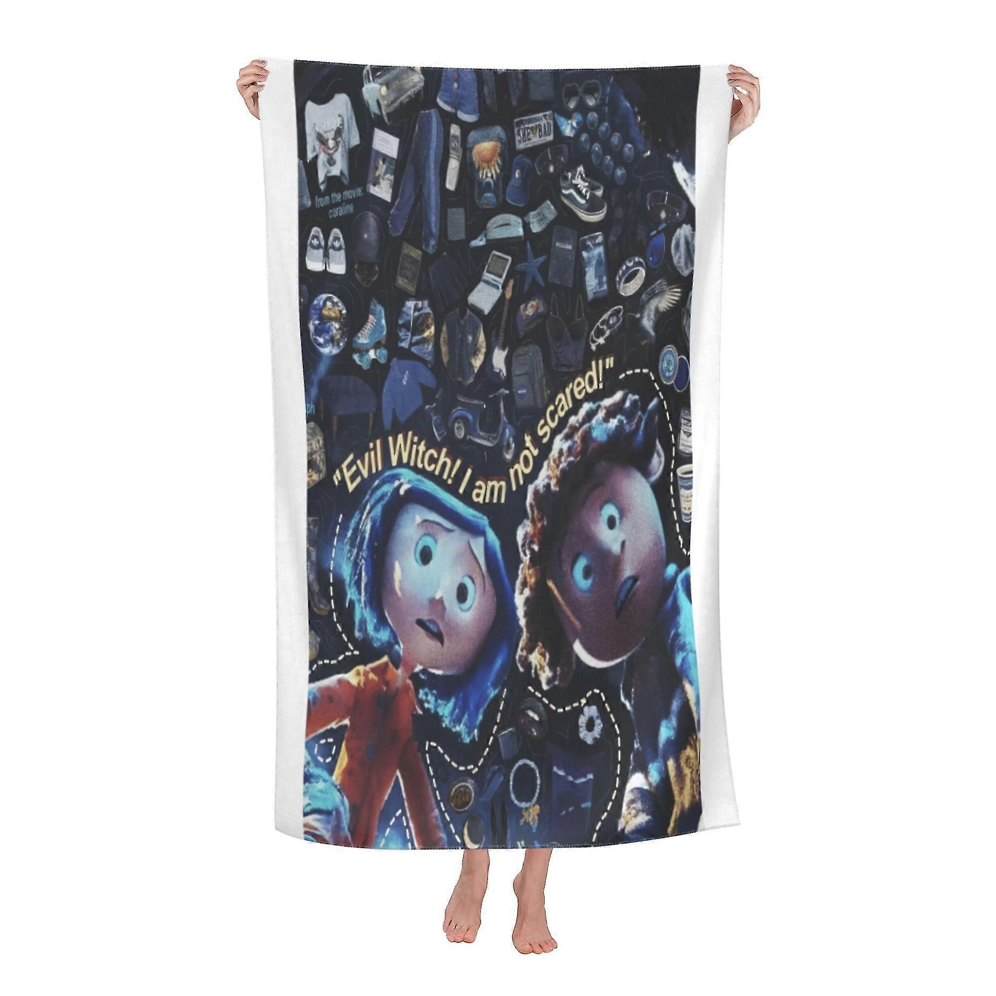 s1203 منشفة شاطئ كورالين ، منشفة حمام كبيرة من الألياف الدقيقة MMgO1203