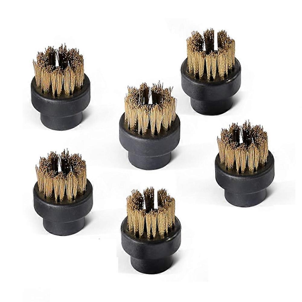 6 Pcs Small Brass Brushes for Steam Cleaners Steam Nozzle Accessories