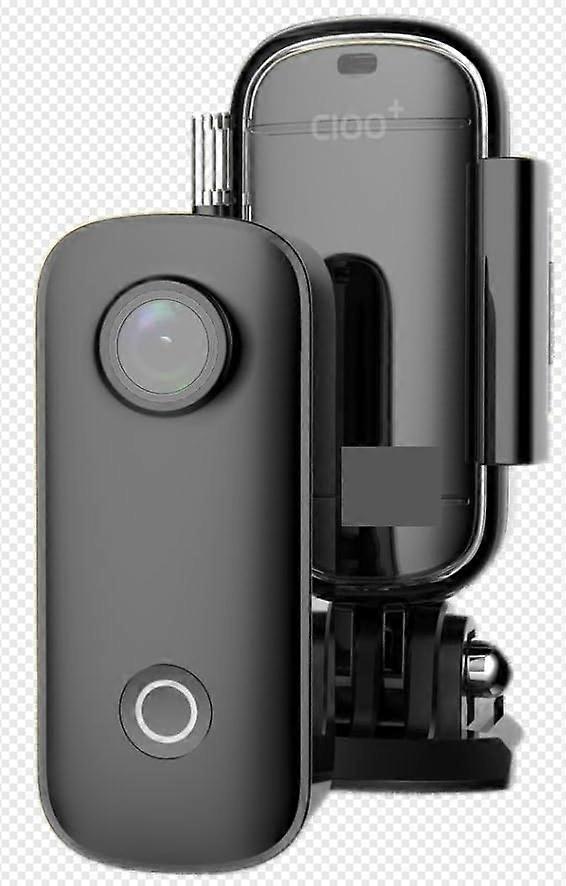 4K Waterproof Action Camera with Image Stabilization for Diving Cycling and Motorcycle Black C100