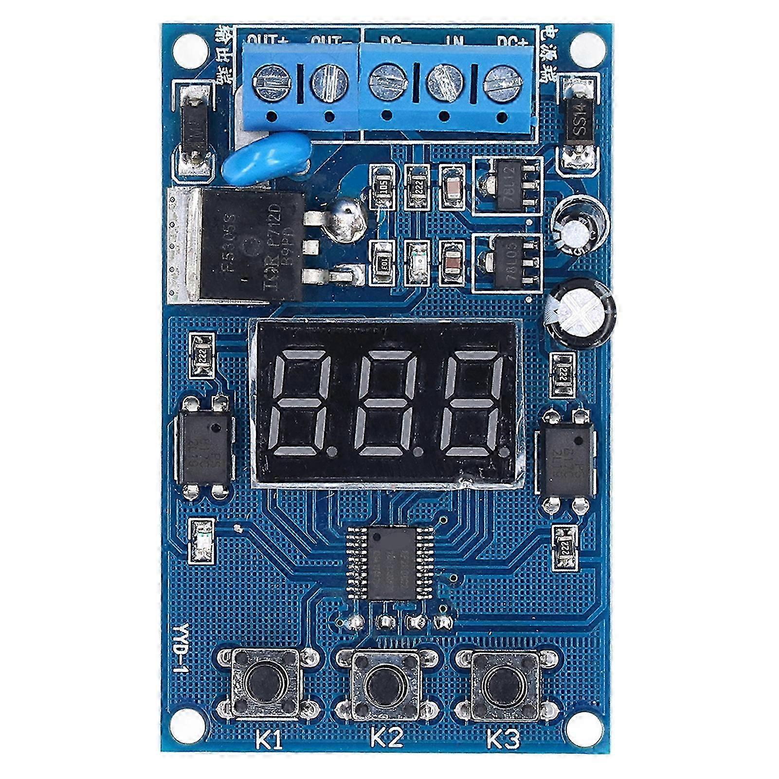 MOS Tube Control Board Adjustable Trigger Cycle Delay Switch Module Optocoupler Isolation E7A4