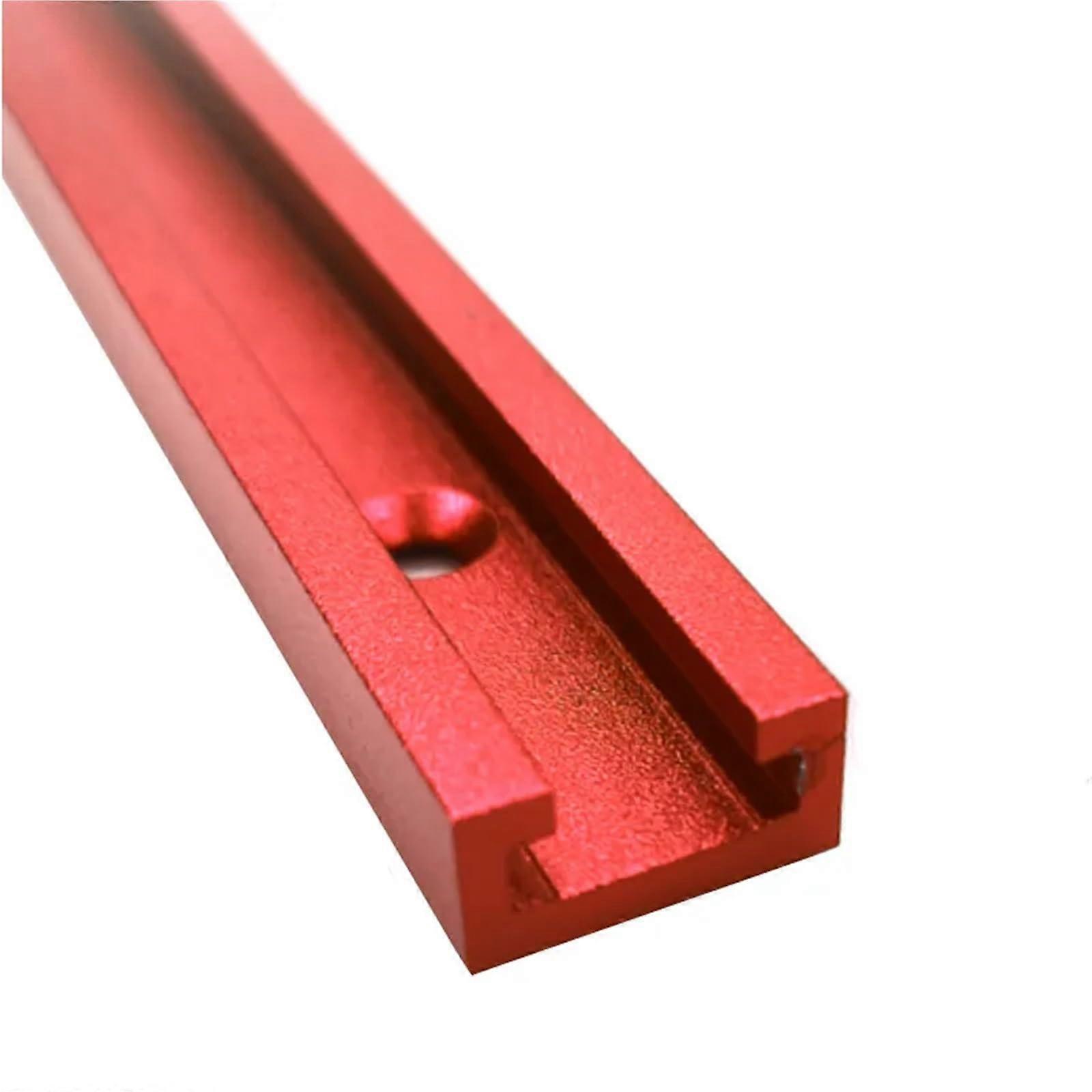 500mm Red Aluminum T Track Rail for Woodworking Jigs Table Saw Router Secure Clamping
