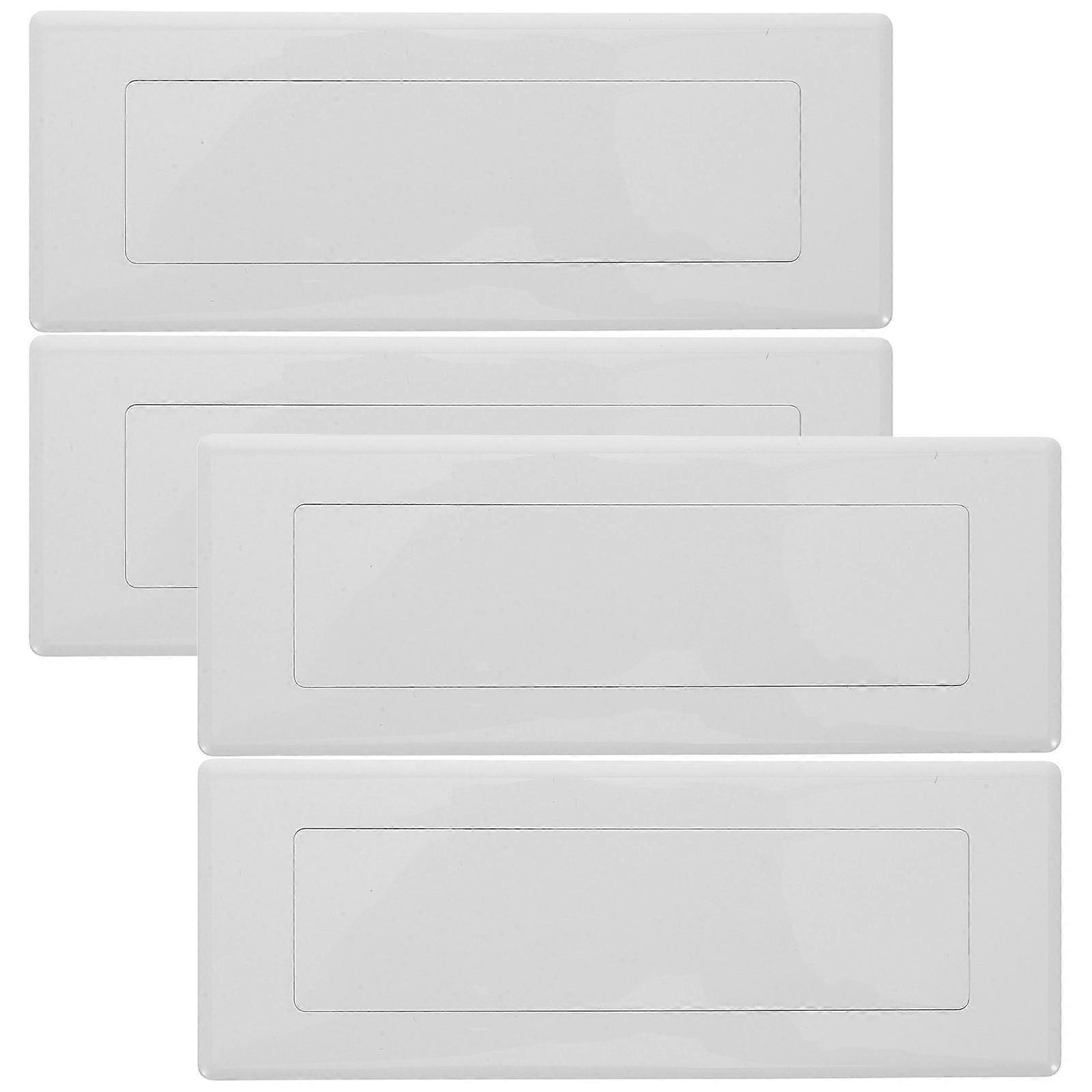Plastic Electrical Junction Box Covers White 4Pcs for Home Use