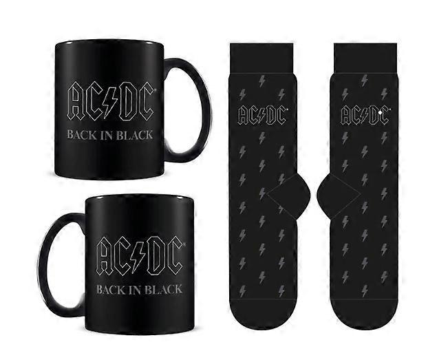 AC/DC Mug and Socks Set for Fans, Perfect Gift Package