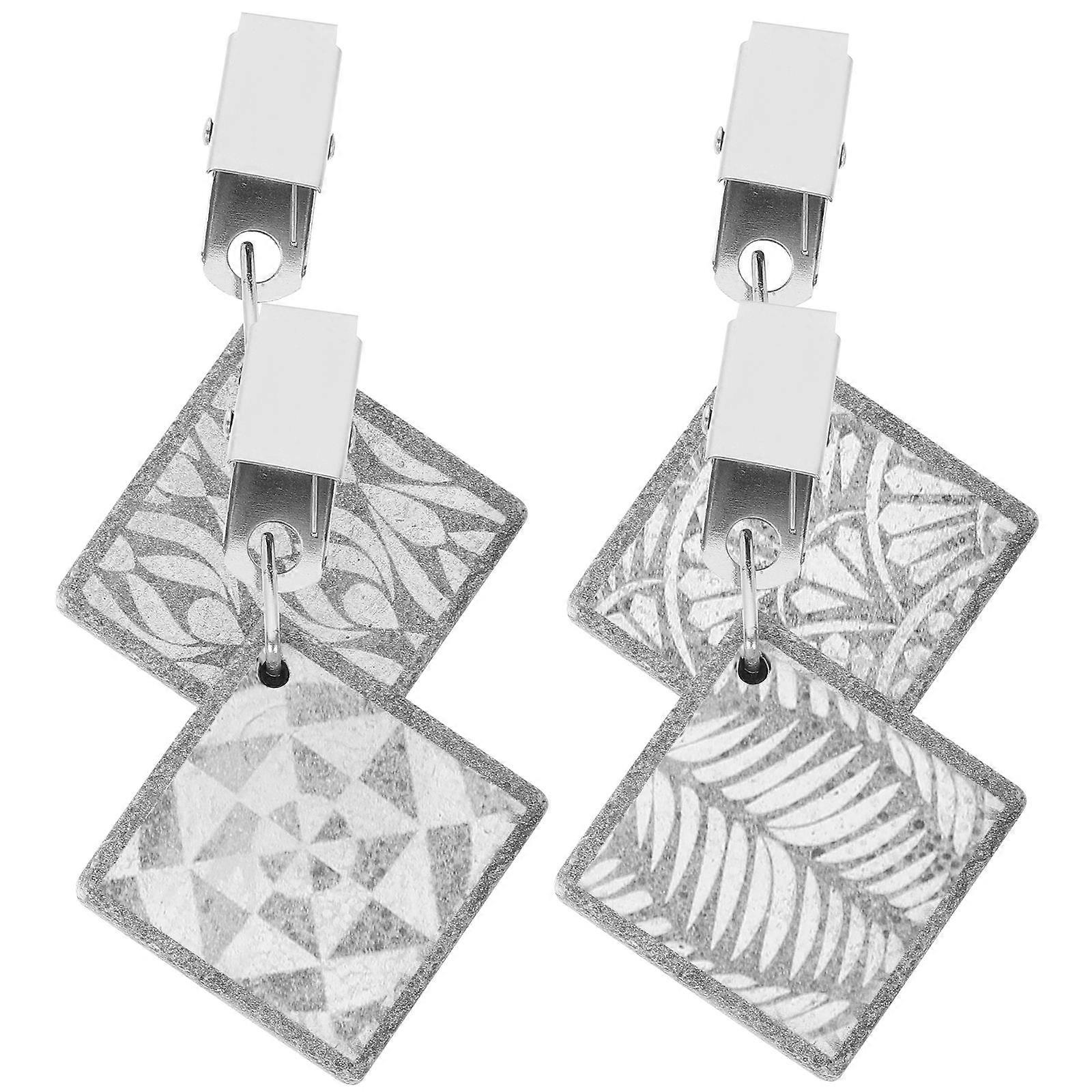 Compact Tablecloth Weights Tablecloth Clips Suitable For Home Use 6.50X3.50X1.00Cm Securing Tablecloth 4Pcs