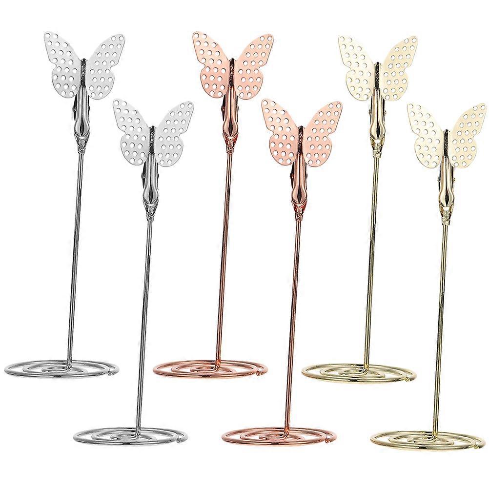 Sign Holder Stand Mini Table Picture Holders Simple Design 6Pack