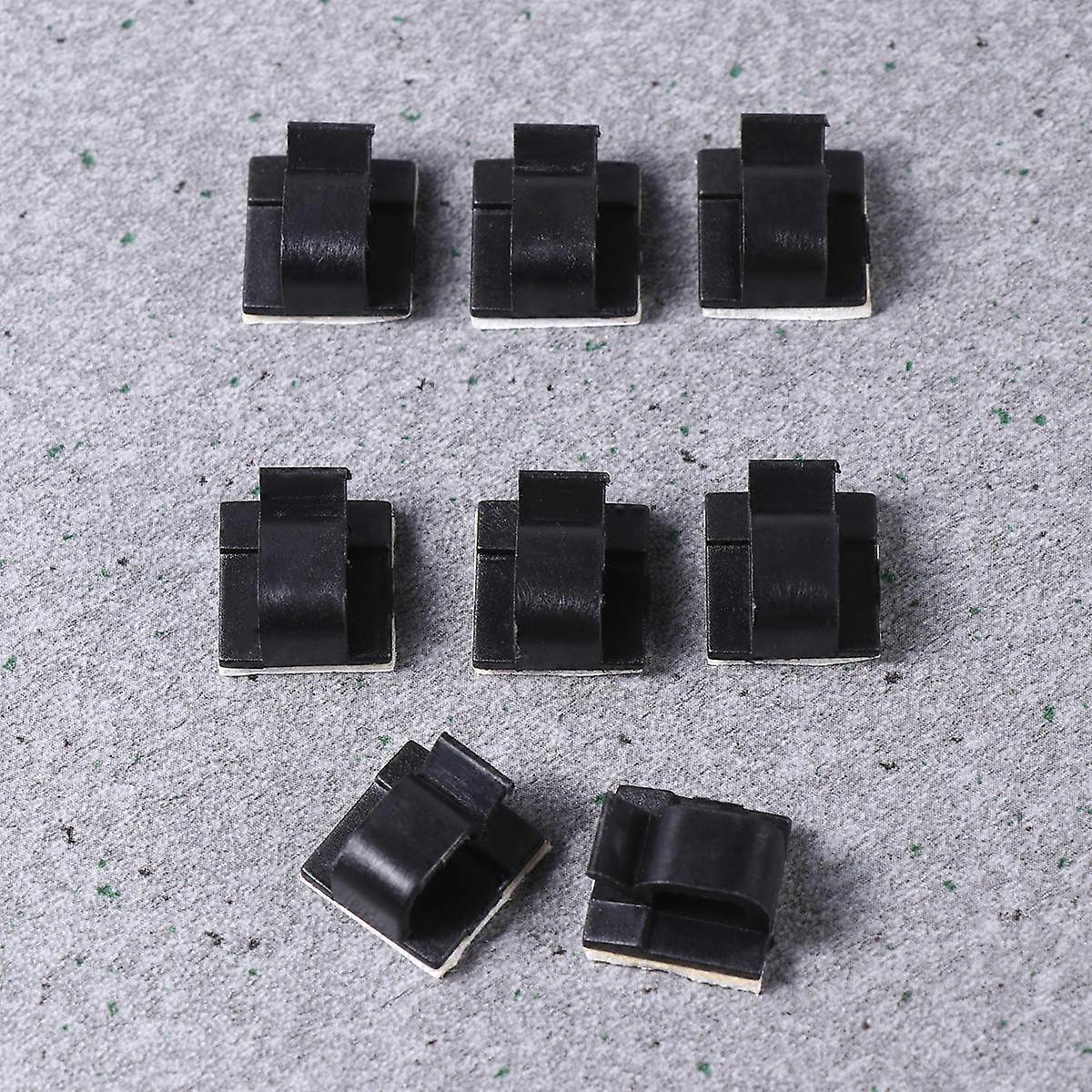 Black Cable Tie for Cable Clip 100Pcs Self Adhesive Wire Management Holder