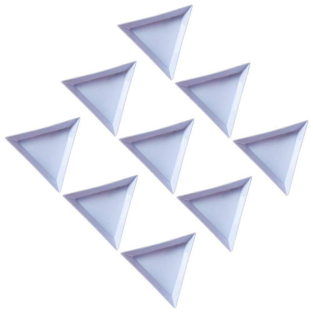 Manicure Tools Triangular Storage Trays for Storage 80Pcs Blue Nail Technician Trays